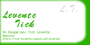 levente tick business card